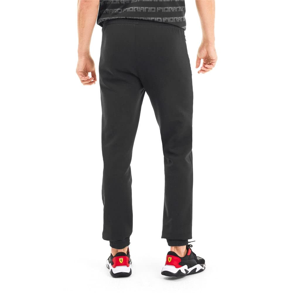 PUMA Mens Formula 1 Scuderia Ferrari Sweat Pants, Puma Black, L