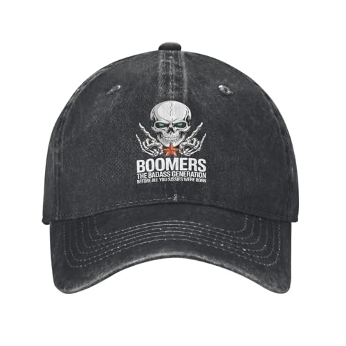 Casquette boomers badass generation humour brodé coton
