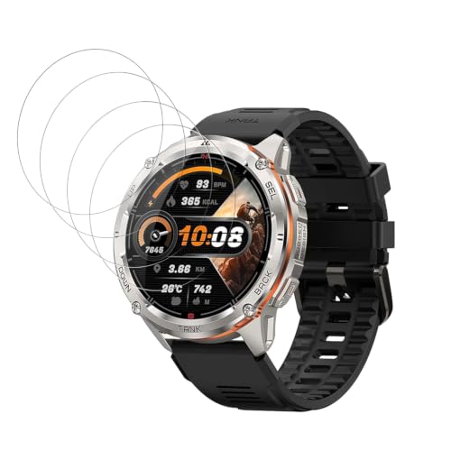 �y4���Z�b�g�zKOSPET Tank T3 Ultra 2 �X�}�[�g�E�H�b�` �t�B���� �����K���X�t�B�����yHUKWIMO�z�w��h�~ HD�����ߗ� ���ɋ��� �C�A�[�� �ɔ� �������� ���˒ጸ �X�N���[���v���e�N�^�[ KOSPET Tank T3 Ultr