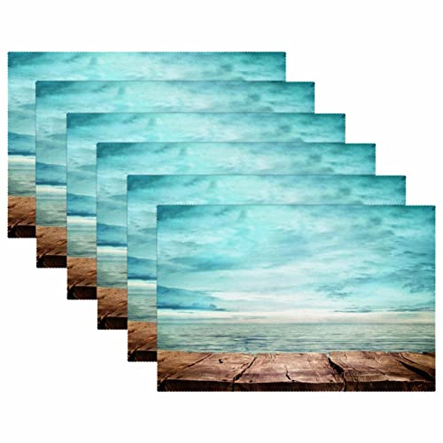 Set de table en laine premium tropical antidérapant et isolant pour table - 6