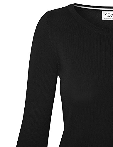 Image of Cielo Women's Solid Soft Stretch Pullover Knit Sweater