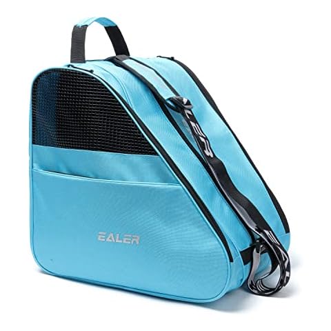 EALER Schlittschuh-Tasche - Premium-Tasche zum Tragen von Schlittschuhen, Rollschuhen, Inlineskates für Kinder und Erwachsene, Blau Cover