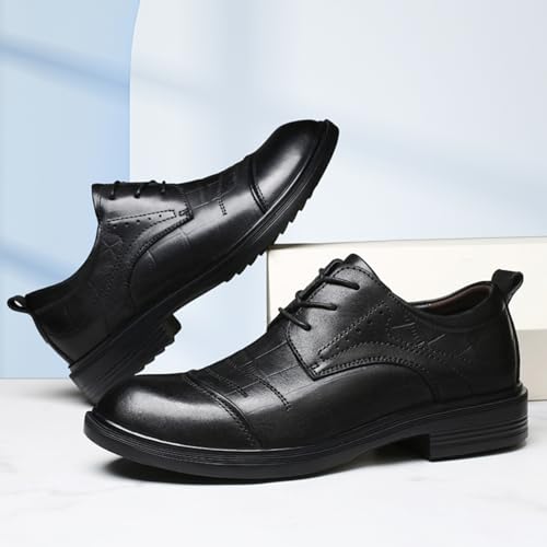 Men's Stylish Formal Leather Shoes, Classic Lace - Up Footwear - Ideal for Workplace, Formal Events & Commutes2