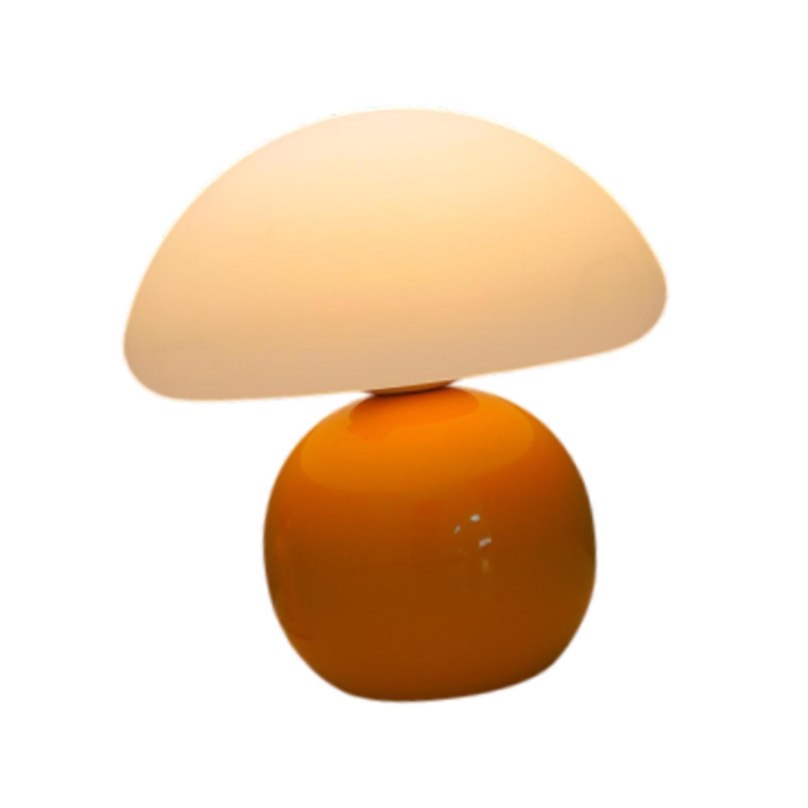 perfk Tischlampe Pilz kreatives warmes Licht modern, Orange