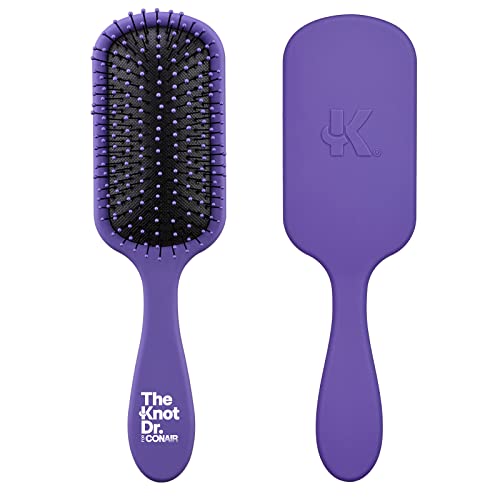 Conair The Knot Dr. hair brush by Conair - Detangling hair brush - Removes Knots and Tangles in wet or dry Hair - hair brushes for women - Pink