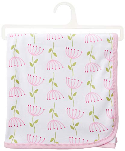 Image of Touched by Nature Unisex Baby Organic Cotton Swaddle, Receiving and Multi-purpose Blanket, Flower, One Size
