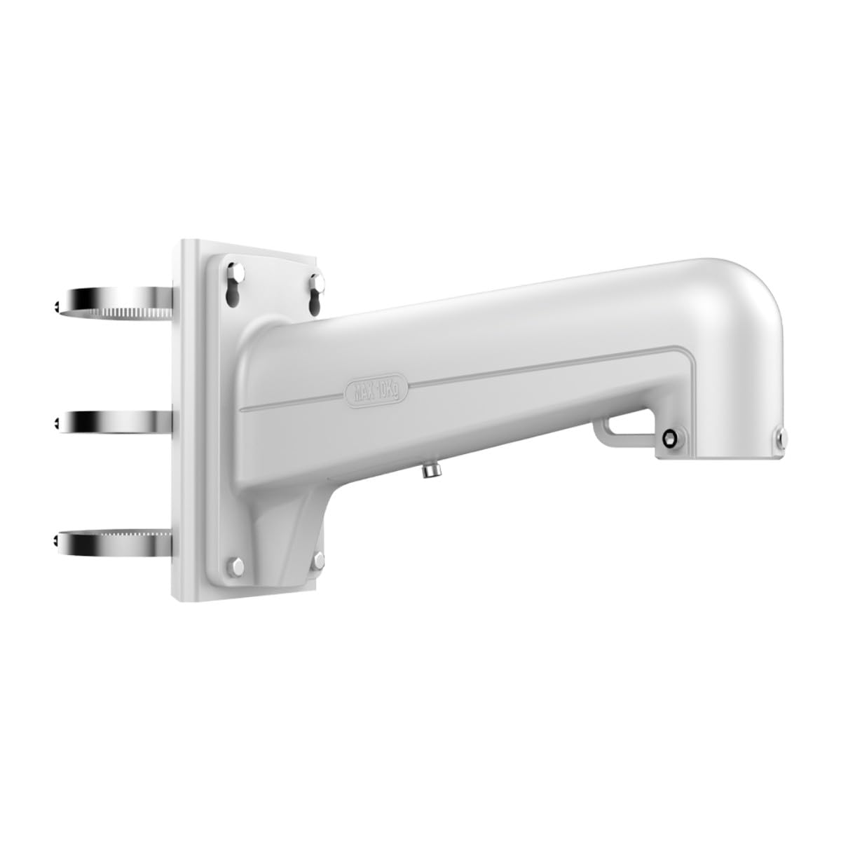 Hikvision Soporte de Poste Cámara de Seguridad PTZ Blanca - DS-1602ZJ-Pole