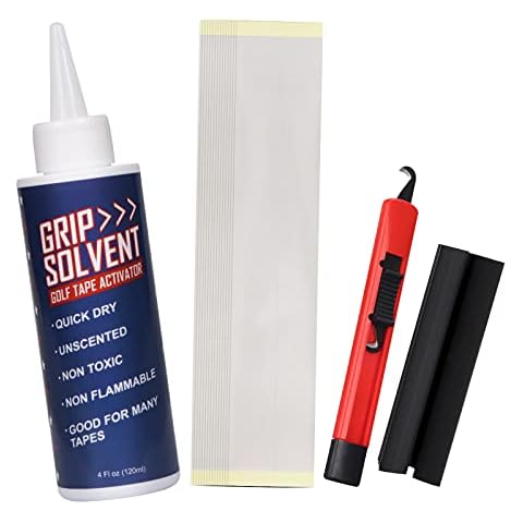 LZFAN Golf Regripping Kit with 15 Tapes, Vise Clamp and Hook Blade Included, Perfect for Golf Drivers, Wedges, Irons, Putters Shaft Repair Cover