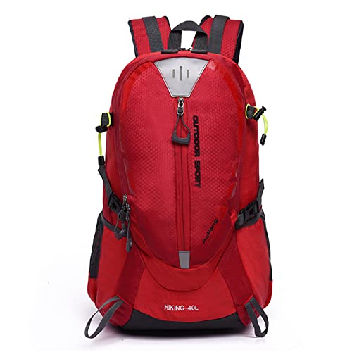 Mochila ligera deportiva Zhimei 40L para senderismo rojo miniatura 1