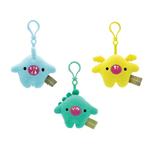 Toymail Weensie: Silly Sound Maker Clips, Hank a Dino, Bitsy a Bat, Gory a Shark (set of 3)