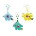 Toymail Weensie: Silly Sound Maker Clips, Hank a Dino, Bitsy a Bat, Gory a Shark (set of 3)
