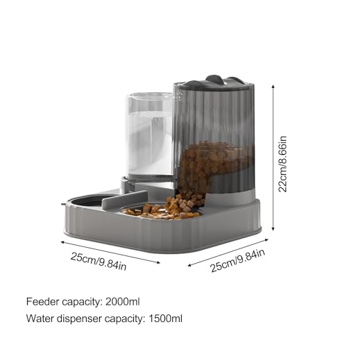 Distributeur de nourriture pour chatons et chiots double fonction eau