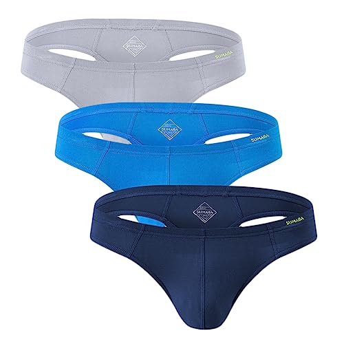 Men's Underwear Moisture Wicking Breathable Bamboo Viscose Briefs with Pouch Panties