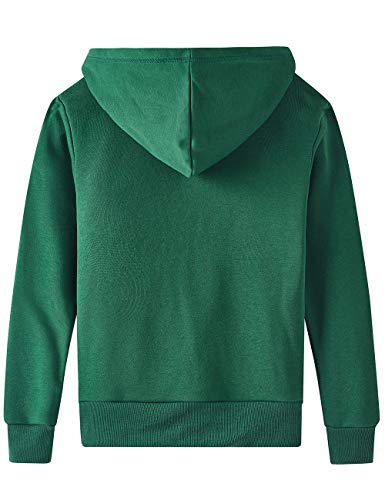 Image of Spring&Gege Youth Solid Fleece Hoodies Soft Full Zip Hooded Sweatshirts for Children (3-12 Years)