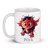 Tasses � Caf� en Porcelaine Dragon Mugs Praticit� Tasse � Cappuccino Grande Taille Tasse � Caf� pour Lait No�l Cappuccino 330Ml