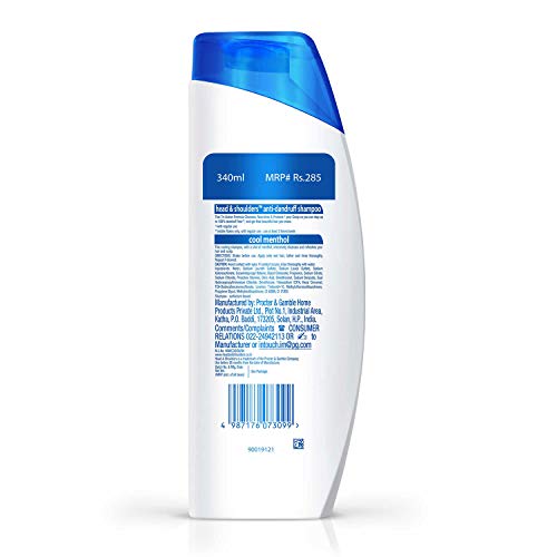 Image of Head & Shoulders Cool Menthol Anti Dandruff Shampoo, 340ml & Head & Shoulders, Anti Dandruff Shampoo, Lemon Fresh, 180 ML