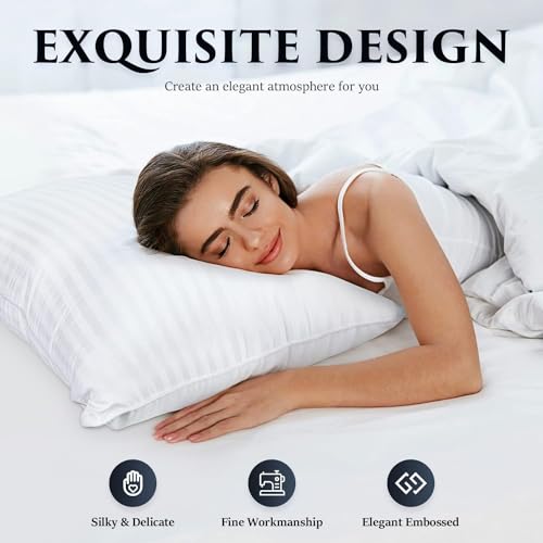Set 2 Almohadas de Cama King con Relleno Alternativo miniatura 4