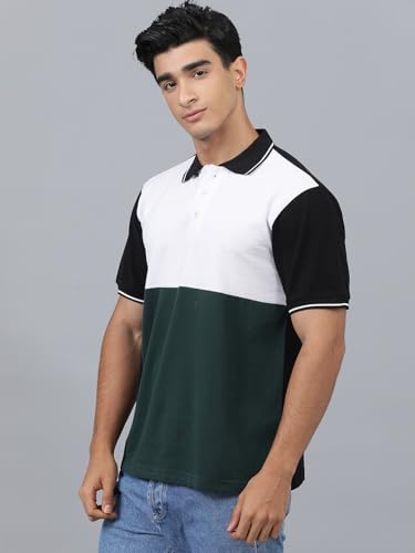 Image of KOTTY Men's Color Block Regular Fit T-Shirt