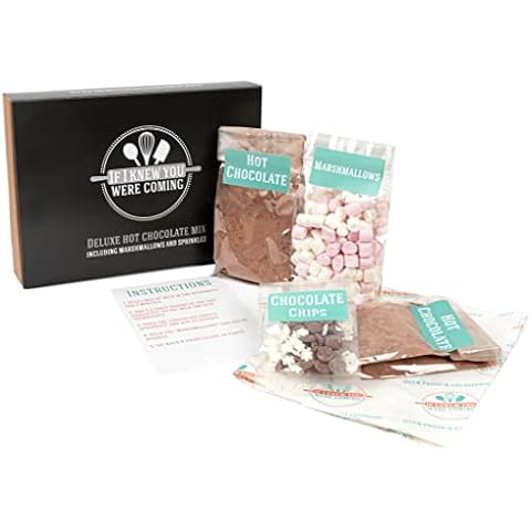 If I Knew You Were Coming Luxury Hot Chocolate Gift Set - Including Mini Marshmallow, Sprinkles and Chocolate Chips - 200g of Luxury hot Chocolate Cover