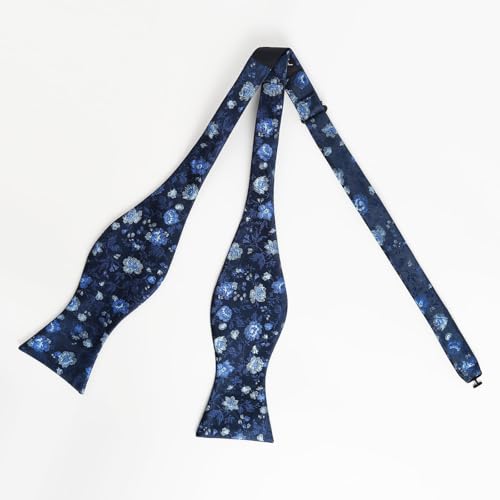 Image of Alizeal Mens 2pcs Floral Pattern Bow Tie Set
