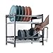 Xuejuanshop Escurridor de Platos Escurreplatos Capa 2 304 Acero Inoxidable Estante del Plato de Drenaje Rack Bandeja Menaje de Cocina Estante para Platos