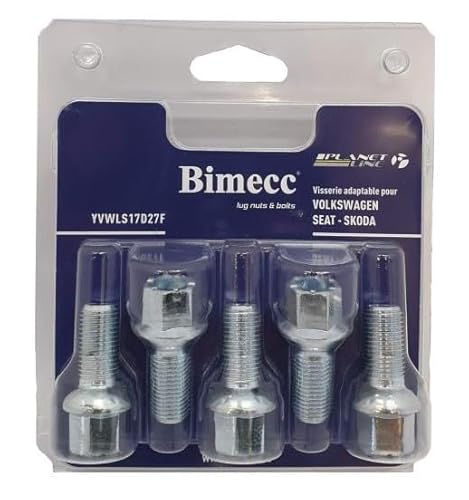 BIMECC YVWLS17D27F 5x Boulon de roue Boulon De Roue & Écrou De Roue