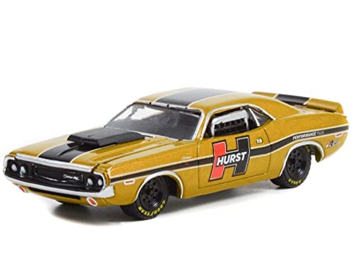 1970 Challenger R/T Gold Metallic 1:64 Diecast miniatura 2