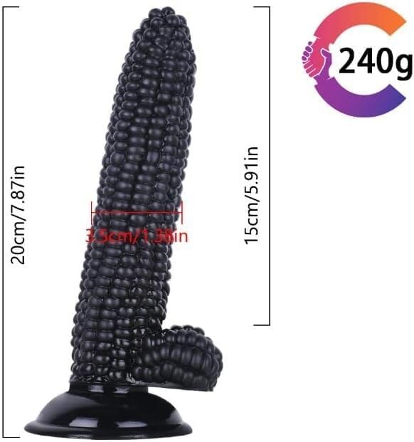 Realistic Dildos, Vaginal Anal Plugs, Adult Sex Toys 20CM (Color : Blue, Size : Black)