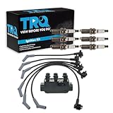 TRQ Ignition Coil & Spark Plug Kit Iridium 8 Piece Compatible with 1997-2000 Ford Explorer Ranger Mazda B4000 Only for V6 4.0L
