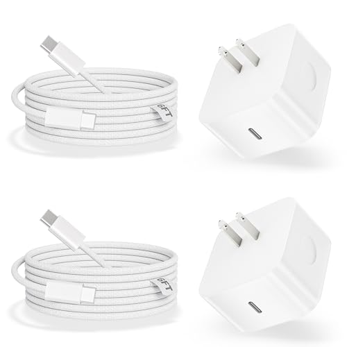 iPhone 17 Charger Fast Charging Foldable Apple USB C Charger 40-60W USB C Dynamic Power Adapter 6FT 60W C-C Fast Charging Cable for Apple iPhone 17 Pro Max/Air/17/16Pro/16e/15 ProMax Plus iPad Pro/Air