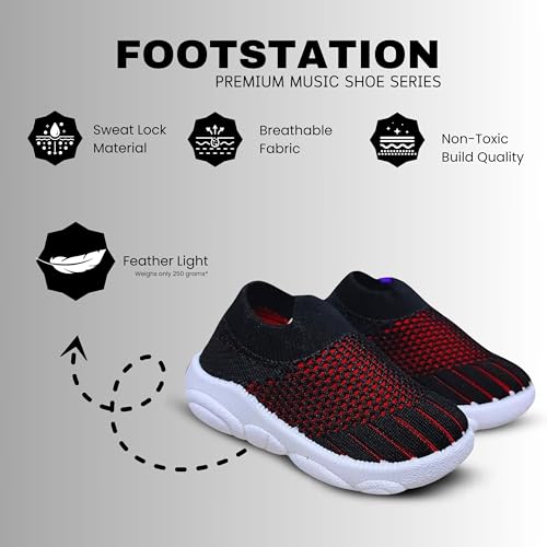 Image of 𝑭𝒐𝒐𝒕𝑺𝒕𝒂𝒕𝒊𝒐𝒏: Infant's Musical ♫♬♪ Sound Shoes | Age 9-24 Months | Fly-12 /10