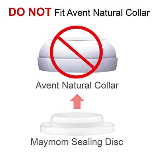 Image of Maymom Write & Reuse Baby Bottle Labels for Daycare /Sealing Disc Compatible with Philips Classic Bottles, Maymom Screw Ring. 6pcs