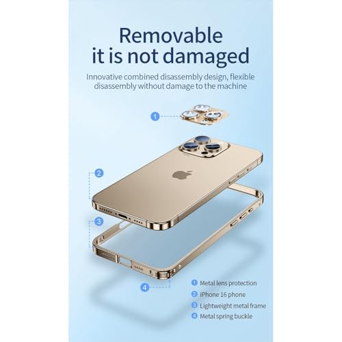 Coque de téléphone de luxe pour éviter les bris d'objectif sur iPhone