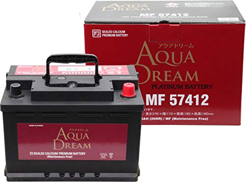 AQUA DREAM 欧州車 EN規格対応バッテリー MF 57412 ( 互換/Group (L3) 長さ:276mm 幅:173mm 高さ:190mm/74Ah )