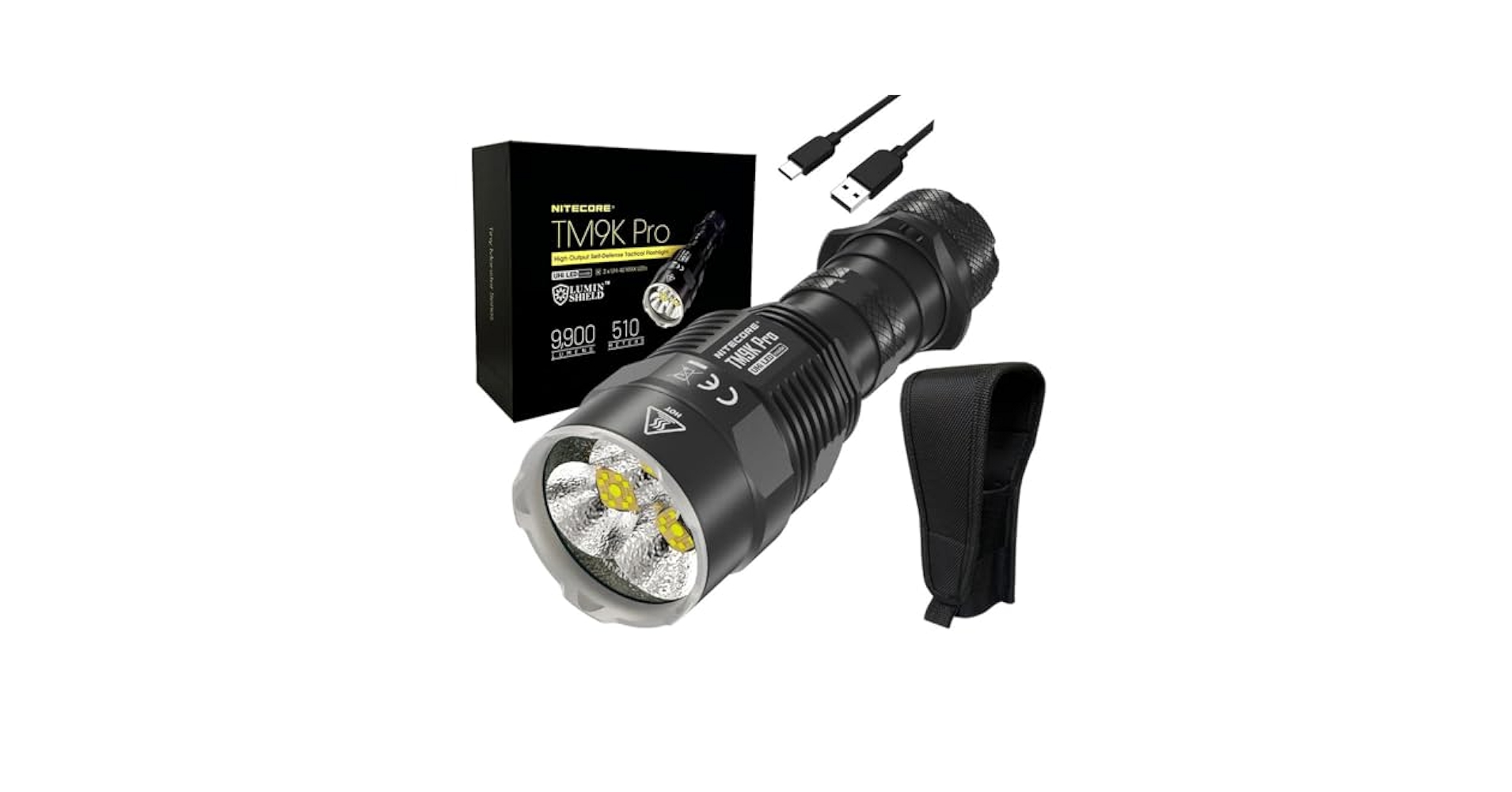 Nitecore TM9K PRO High Output Self- Flashlight 9,900 Lumens