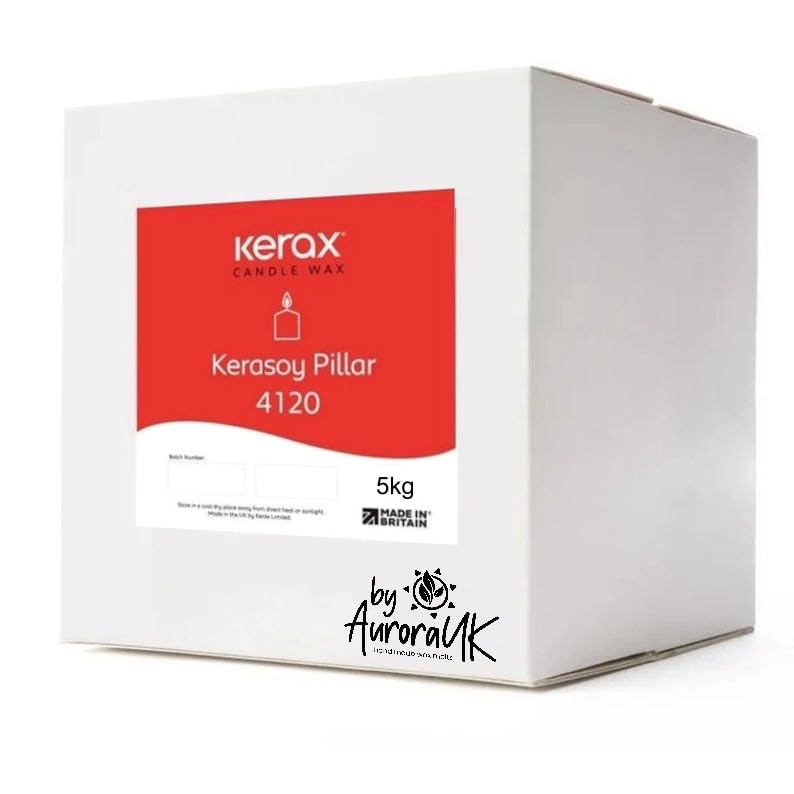 KeraSoy 5kg Kerax 4120 Pillar Blend Candle Wax - 100% Soy Wax Pastilles -
