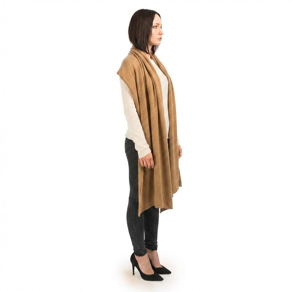 DALLE PIANE CASHMERE Étole Femme 100% Cachemire | Étole élégante pour cérémonies et soirées, polyvalente en toute saison, idée cadeau pour elle, Made in Italy
