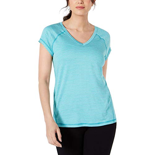 Ideology Womens Fitness Workout T-Shirt Blue XS