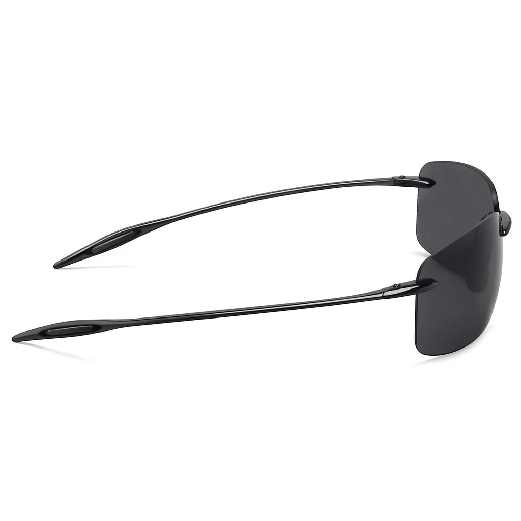 WISTON Gafas de sol polarizadas deportivas para hombres y mujeres, marco sin montura Tr90 para correr, pescar, béisbol, conducción, W8001