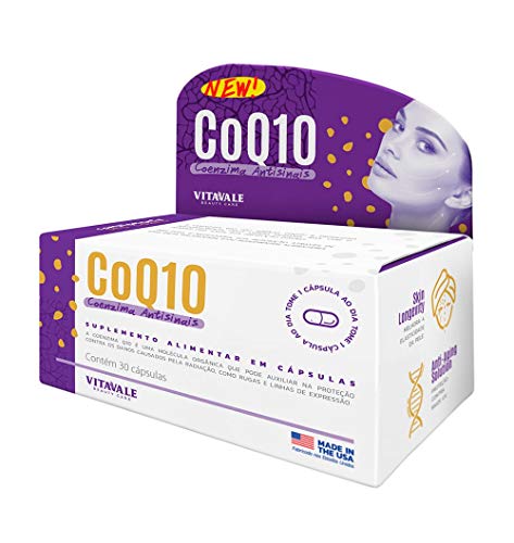 Coenzima Q10 (CoQ10) 100mg Vitavale 30 cápsulas