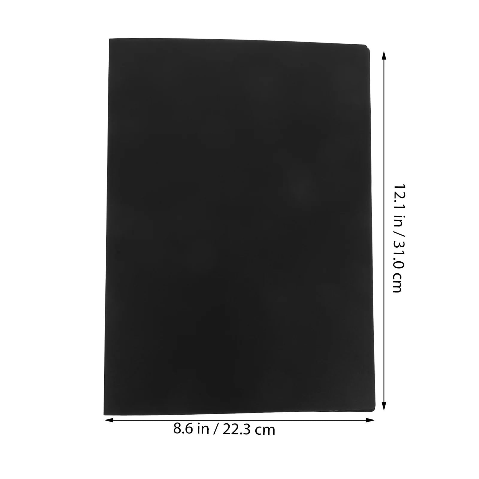 4PCS Black Presentation Book Für Mappe/Portfolio | 20 Pockets Portfolio Binder Sheet Music Document Organizer File Storage Folder Sheet