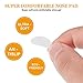 40 Pairs Eyeglass Nose Pads Silicone Soft Seft Adhesive Thin Anti-Slip Nosepads for Eyeglasses Glasses Sunglasses (Clear 1mm)