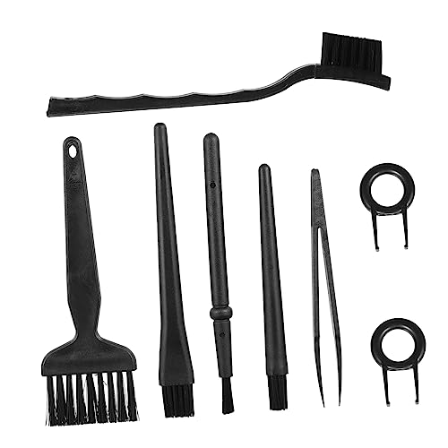 HOMSFOU 1 Keyboard Cleaning Kit Cleaning Duster Laptop Electronics Cleaner Car Cleaning Kit Lapdesk Cleaning Brush and Tweezers Keyboard Cleaning Brush Screen Cleaning Kit Bye Black