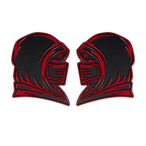 Image of Ninja Emblem, Custom 3D Car Badge - Universal Exterior Accessories for Car, Truck, SUV, Motorcycle (Set of 2) (Red)