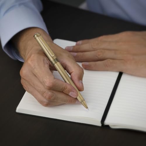 Image of Scriveiner Bronze Rollerball Pen - Stunning Luxury Pen, Schmidt Ink Refill, Best Roller Ball Gift Set for Men & Women, Professional, Executive Office, Nice Pens
