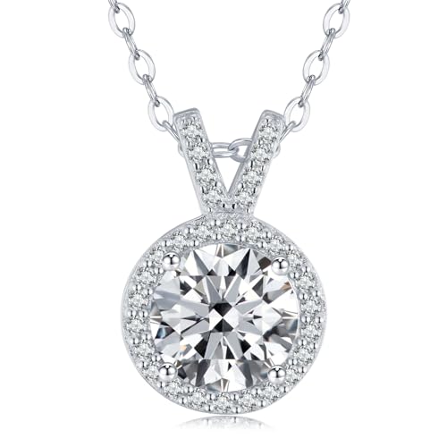 Pendentif diamant lab créé 1CT en argent à porter pour les grandes fêtes