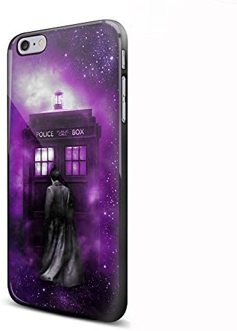 Tardis Tenth Doctor Dr Who in Space Purple for Iphone and Samsung (iPhone 6 black)