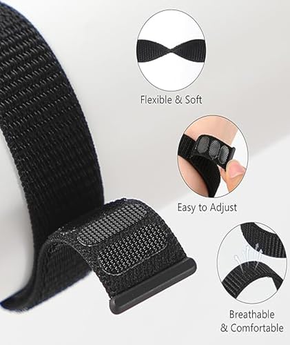 Image of 3 Pcs for Mi Band 8 /9 /10 Strap, Replacement Bands for Mi Band 8 /9, Breathable and Adjustable Watch Straps, Comfortable for Gift, Workouts and Daily Use, Blue Black White