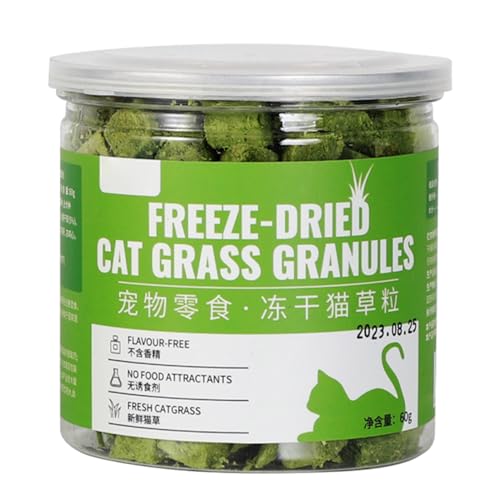 QWQJ 1 Box Grass Kitten Natural Grass Chews Appetites Increase Hairball Control Health Licking Treats