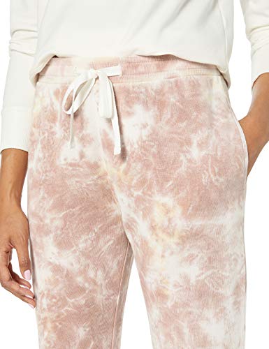 The Drop Women's Dina Fleece Elastic Hem Sweatpant Pants, -Wheat Tie Dye, M #TOP3